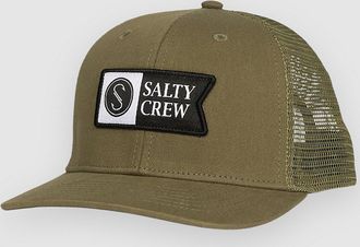 Salty Crew Pinnacle Retro Trucker Kids Cap gr&uuml;n