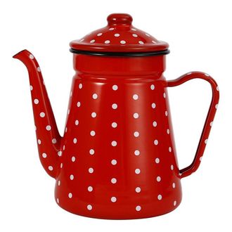 OEM Cafetera De Vertido Esmaltada De 1,2 L, Jarra De Leche Y Agua, Jarra De Barista, Tetera, Hervidor De Agua Para Placas De Gas E Inducci&oacute;n