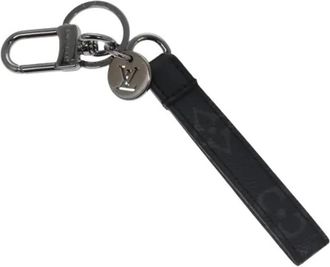 Louis Vuitton Pre-owned Accessories, female, Black, Size: ONE SIZE Pre-owned Canvas Key Holder