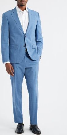 BOSS Huge Stretch Wool Suit in Open Blue at Nordstrom, Size 36 Regular