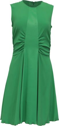 Sandro Sandro Risla Midi Green Flare Dress in Green Viscose