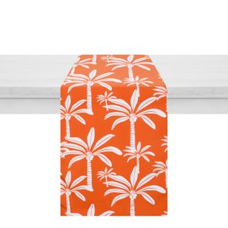 KASANOVA Runner da esterno 40x130 cm palme arancio