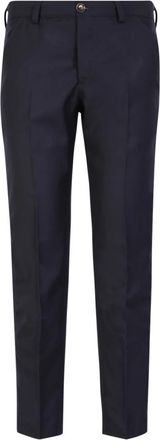Pantaloni Torino Taps toelopende broek van wolmix - Heren - Chinos - Blauw - W32 - Wol - Broeken