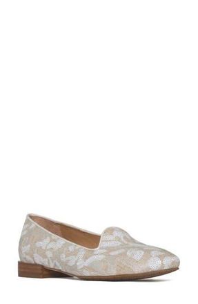 Donald J Pliner Reena Sequin Embellished Loafer Flat in Natural/White at Nordstrom Rack, Size 6.5