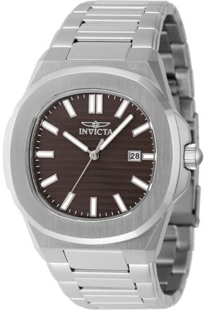 Invicta Speedway 48321 Heren Horloge - Quartz Uurwerk - Roestvrij Staal met bruine Wijzerplaat - 41mm
