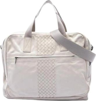 Bottega Veneta Pre-owned Business Bag - Dames - Vintage Handtas - Wit - ONE Size - Leer - Vintage