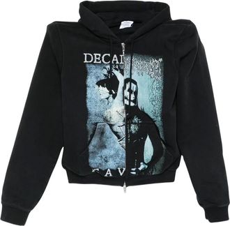 VETEMENTS Hoodies & sweatvesten, Dames, Zwart, S, Zip-throughs