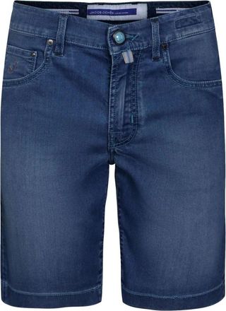 Jacob Cohen Broeken - Heren - Denim shorts - Blauw - W31 - Korte Broeken