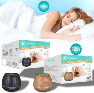 Trade Shop Trade Shop - Diffusore Aromi Umidificatore Ultrasuoni 500ml 12w Aromaterapia Colore Led Luce Tx-8362