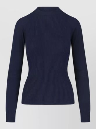 Moncler ribbed crew neck top long sleeves