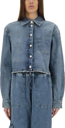 Moschino Cropped Denim Jacket