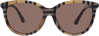 Burberry Brown Butterfly Ladies Sunglasses BE4455F 416373 55