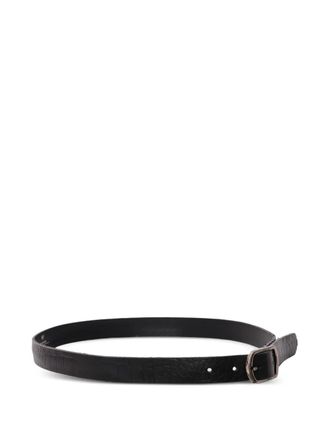 Max Mara Vignola embossed leather belt - Black