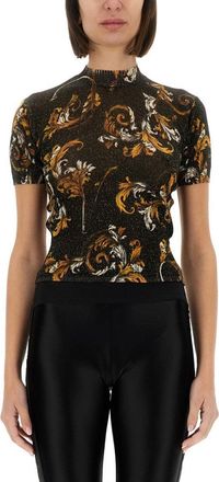 Versace Jeans Couture Outline Baroque Knitted T-Shirt