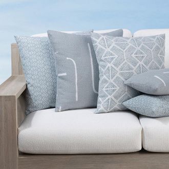 Frontgate Instinct Indoor/Outdoor Pillow Collection by Elaine Smith - Lavish, 12 x 20 Lumbar Lavish - Frontgate