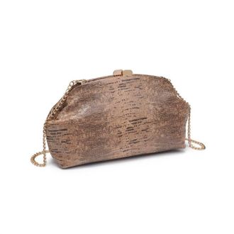 Moda Luxe Womens Camille Clutch Bag In Brown