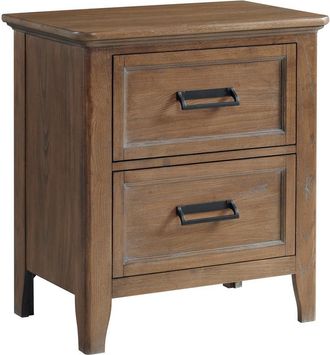 Intercon Nightstand, 2 Drawer in Harvest Brown