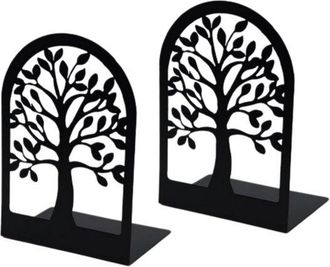OEM Juego De 2 Sujetalibros, Sujetalibros Decorativos De Hierro En Forma De L, Antideslizantes Y Resistentes A La Corrosi&oacute;n, 18 X 15,2 X 12,7 Cm