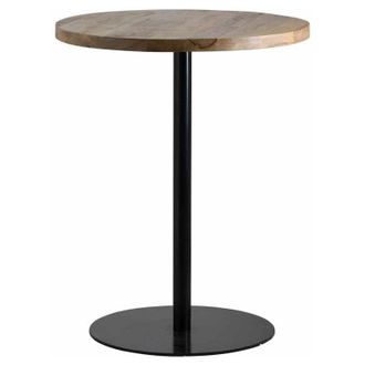 Hill Interiors Hill Interiors - Franklin Hardwood Bar Table - Metal/Wood - L80 x W80 x H98 cm - Black/Brown