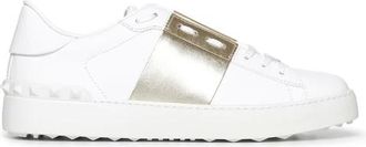Valentino Garavani Schoenen, Dames, Wit, 37 EU, Leer, Open Sneaker