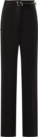 Sportmax Black Straight Flat Front Pants