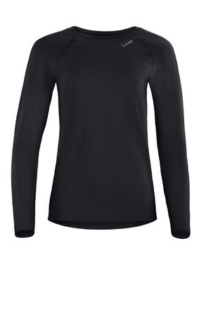 Winshape Langarmshirt WINSHAPE AET118LS, Damen, Gr. XXL, schwarz, 85% Polyester, 15% Elasthan, Rundhals, Shirts Langarmshirt, Functional Light and Soft Long Sl