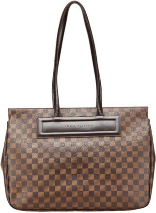 Louis Vuitton Brown Ebene Pvc Leather Tote Bag (Pre-Owned)
