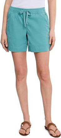 L.L.Bean Lakewashed Dock Shorts Womens Casual Pants Soft Teal : 12 6, Cotton/Spandex