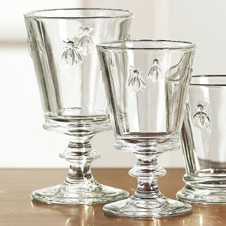 Ballard Designs Set of 4 Bee Glassware - Goblets - Ballard Designs