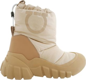 Ferragamo Deode Gancini Padded Ski Boots, Size 7 C