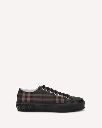 Burberry Jack Check nylon-blend Sneakers Male 44
