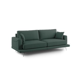 Divani.Store Dorian Sof&aacute; Moderno De Tela Suave Y Antimanchas 178 Cm Verde