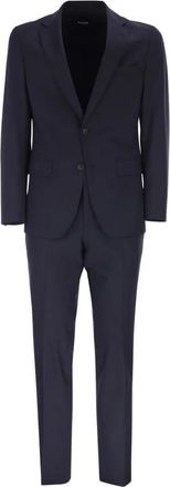 BOSS blue single-breasted suit - men - Polyester/Virgin Wool/Elastane/Polyester/Elastane - 46