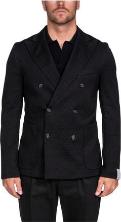 Paolo Pecora Zwarte Herenjas 9000 - Heren - Blazers - Zwart - XL - Jassen