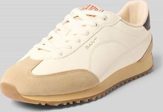 GANT Regular Fit Sneaker aus reinem Leder Modell Beja in Offwhite, Gr&ouml;&szlig;e 37
