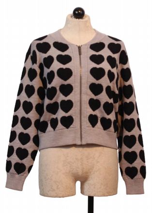 Lisa Todd Womens All Heart Sweater In Silver Black