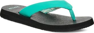 Sanuk Yoga Mat II Flip Flop in Aqua Green at Nordstrom Rack, Size 10