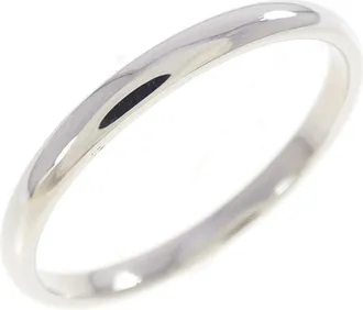 Tiffany & Co. Silver Platinum 950 Band Ring (Pre-Owned)