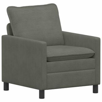 vidaXL Sof&aacute; Gris Claro 76 X 81 X 87,5 Cm Tela Vidaxl