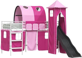 vidaXL Estructura De Litera Para Ni&ntilde;os Y Rosa 74,5 X 190 Cm Metal Vidaxl