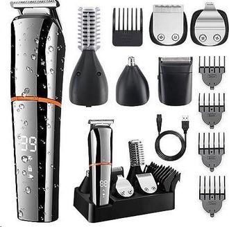 OEM Kit De Cortapelos Mannen Baard-en 6 En 1, Juego De Aseo Draadloze Preciso, Ipx6 Waterdicht Voor Baard, Haren, Lichaam, Neus, Oren, Met Rosterscheerapp