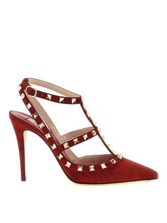 Valentino Garavani Rockstudankle Strap Pumps