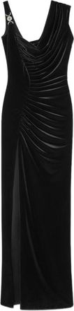 Versace Dames, Jurken, Zwart, Maat: M Viscose