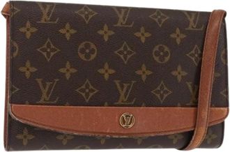 Louis Vuitton Pre-owned Vintage Canvas Cross Body Bag - Dames - Vintage Schoudertas - Bruin - ONE Size - Vintage