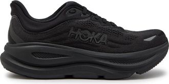 Hoka One One Bondi 9 Jacquard Mesh-knit Sneakers - Black - 10.5 (IT44.5 / UK10.5)