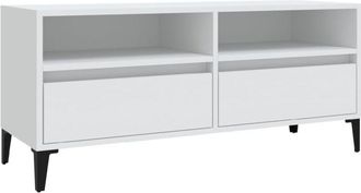 vidaXL Vidaxl - tv Cabinet White 100x34.5x44.5 cm Engineered Wood