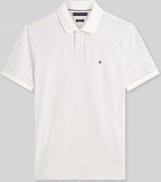 Tommy Hilfiger Regular Fit Poloshirt aus reiner Baumwolle in Offwhite, Gr&ouml;&szlig;e XXL