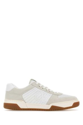 Valentino Garavani Two Tone Leather And Suede Sneakers