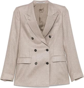 Tagliatore double-breasted blazer - Neutrals