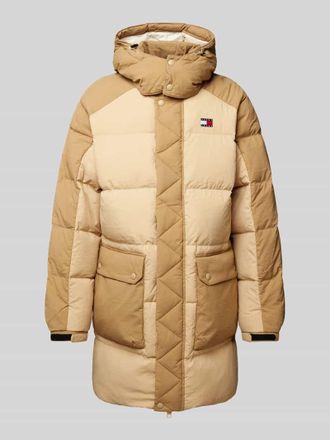 Tommy Jeans Steppmantel mit Kapuze in Beige, Gr&ouml;&szlig;e XXL